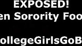 Amateur lesbian teens have group sex in sorority