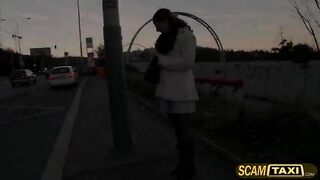Sexy Zuzana gains cash and gets her pink pussy fucked by the pervy taxi driver