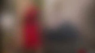 Hot horny stepmom Angel catches young dude taking pictures of her ass