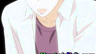Cute anime gay boy hot foreplayed and sex fun