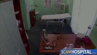 Ebony Isabelle gets seduced by the horny nurse and gets banged by the doctor