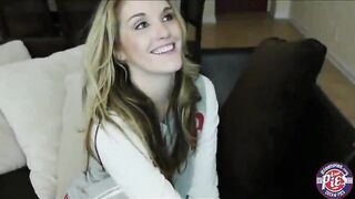 Skinny blonde teen slut Briana Oshea pussy creampied