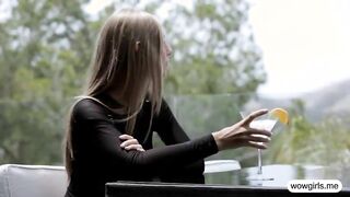 Glamour teen girl Anjelica screwed up in the morning