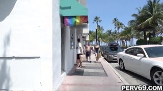 Bikini shop hottie suck and fuck