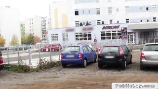 Dude fucking babe in tanning shop