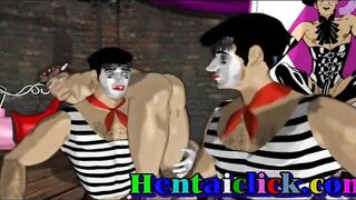 Hentai gay hunk group gangbanged and cummed