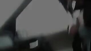 Slut Takes A Load In The Car