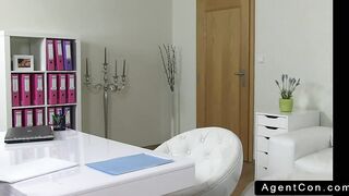 Blonde amateur posing in lingerie