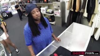 College girl gone wild in a pawnshop with the pawnshop owner