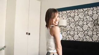 Very beautiful young brunette girl