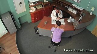 Babe from insurance company banged