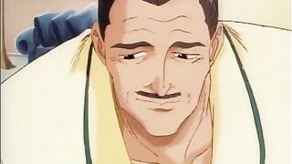 Two horny hentai gays having sex indoors