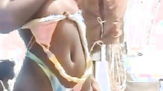 Ebony Girl Fucked On The Sand