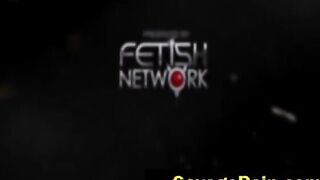 FetishNetwork Mena Li gagged on strapons