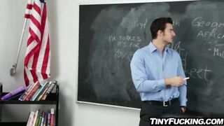 Slutty schoolgirl seduces her teacher