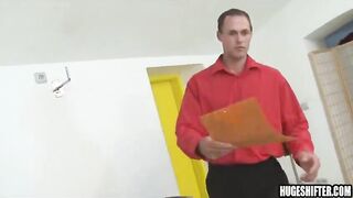 Amateur stud gives blowjob to a  big cock