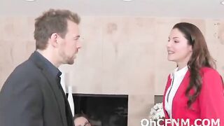 Brunette babes love to make his cock rock hard