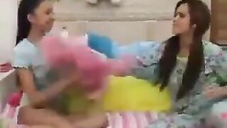 Two Sweet Teens And One Cock