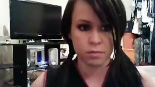 Busty Teen Strips And Masturbates