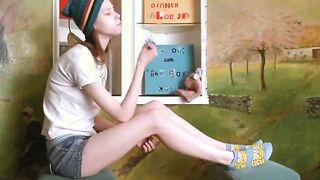 Busty teenager masturbate hard