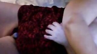 Curvy Milf plays with pussy and huge tits on cam