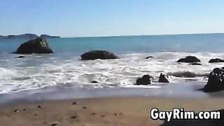 Gay Playing With His Cock Outside