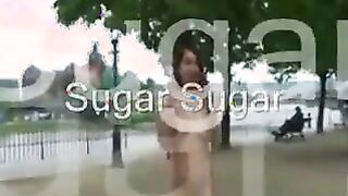 Naked Girl Walking Around Outside