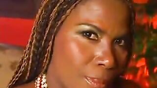 Black Woman Riding A Young Cock