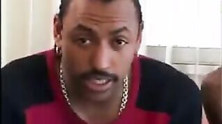 Two Beautiful Ebony Girls In A Threesome