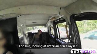 Flirty Brazilian gal show off her amazing ass then boned