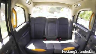 Pretty hitchhiker Stella Cox fucked and jizzed in the van