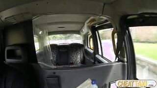 Sexy amateur Destiny observes the London taxi fucking tradition