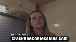 Beaten On Trailer Chick Yaps and Sucks!