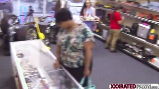 Desperate latina nurse sells her collection and gets laid for cash