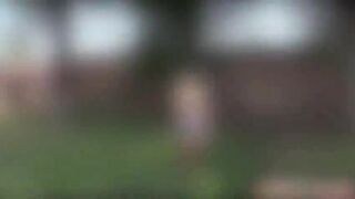 Super sexy natural blonde Preston Parker outdoor seducing and great sex