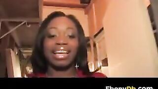 Dirty Ebony Slut Bukakke