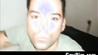 Stud Masturbates With A Dildo