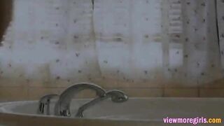 Red hot Eufrat gets steamy and fingering her pussy in the bathtub