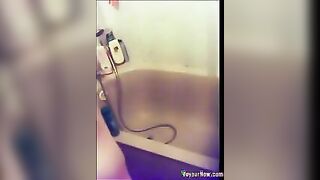 Teen College Girl Showering