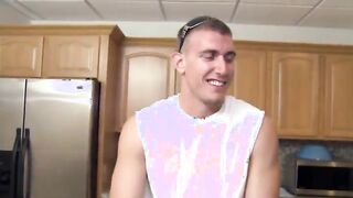 Incredible threesome sex on bed