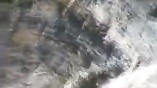 Chick With Big Boobs At The Beach