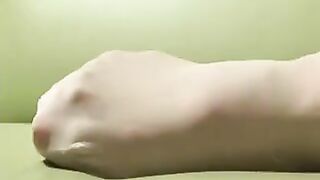 Asian Girl Gets Hairy Pussy Toyed With