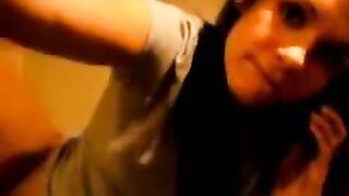 Sexy gf fingers and dildos pussy while on phone with bf