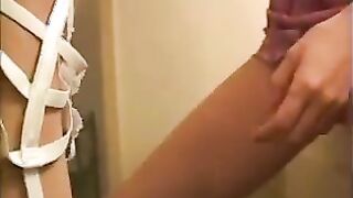 Asian Cutie Strokes Her Cock