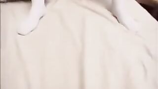 Skinny Japanese Girl With A Hairy Pussy