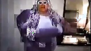 Big Black Woman With Massive Breasts