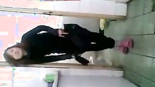 Cute Asian Girl Having A Shower