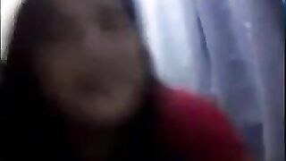 Cute asian student fingers her pussy