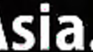 Asian Babe Enjoying White Cock