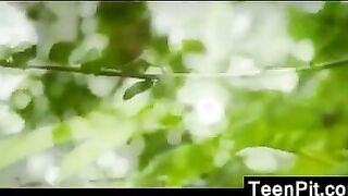 European Teen Fucked In The Ass Outside